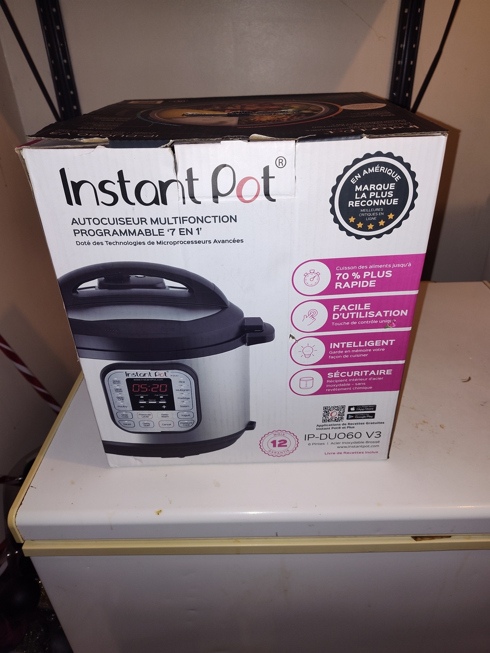 Instant Pot 7-in-1 Programmable Multi-Use Cooker - Stainless Steel and Black